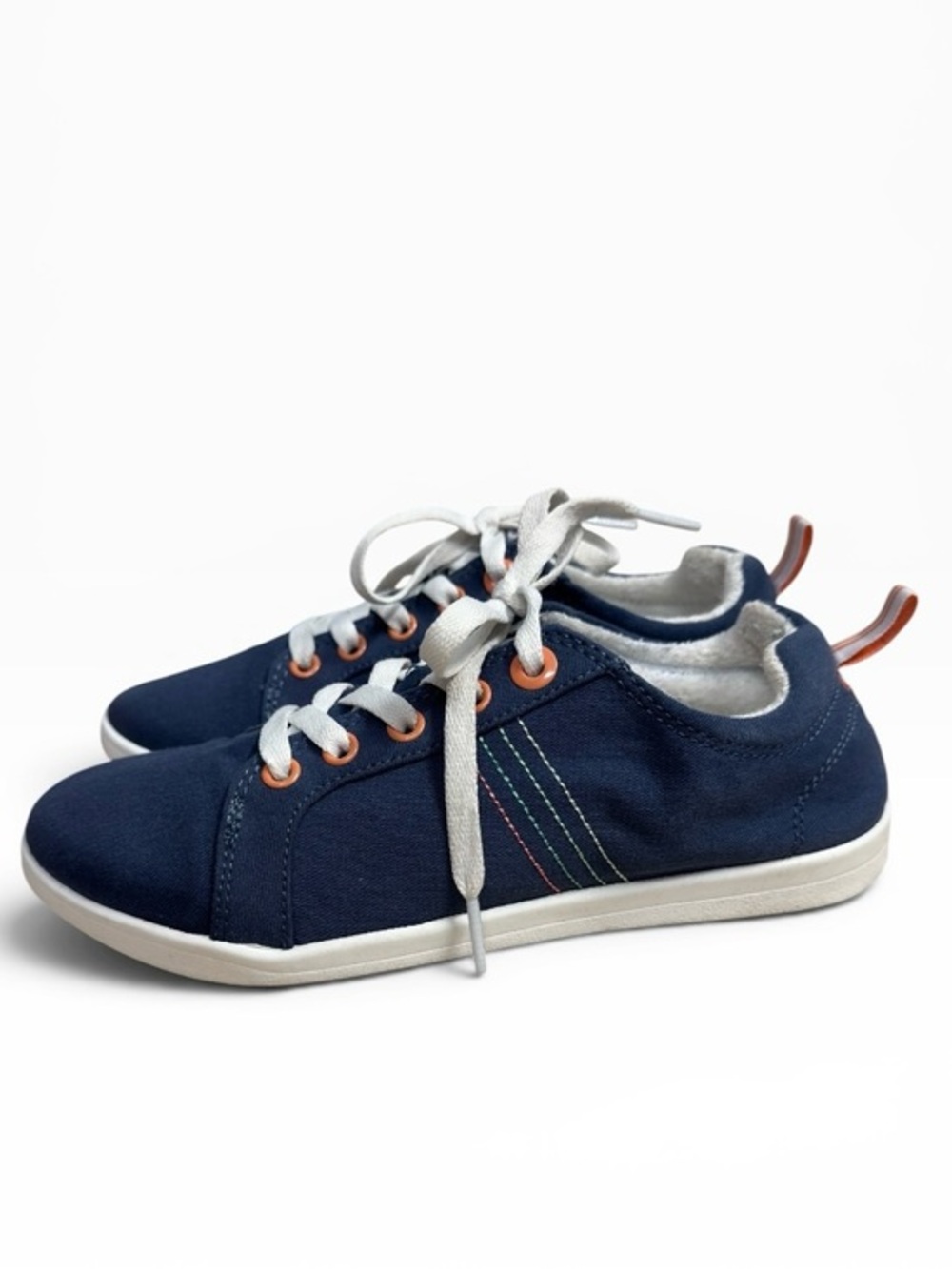 Vionic Beach Stinson Navy Blue Canvas Lace Up Sneakers Women’s Size US 6.5